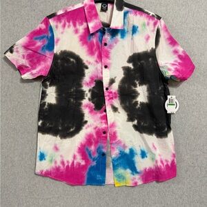 Neff Black and White Tie-Dye Shirt